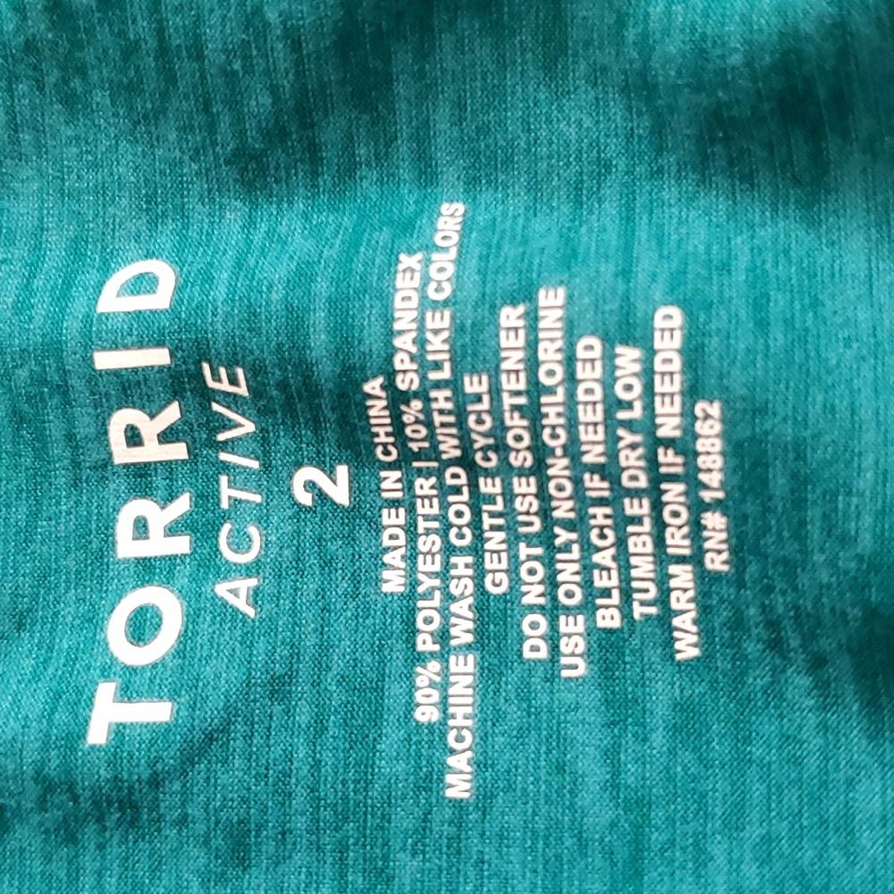 *NWT* Torrid's Active Everglade Double Spacedye Women's Top - Picture 10 of 12